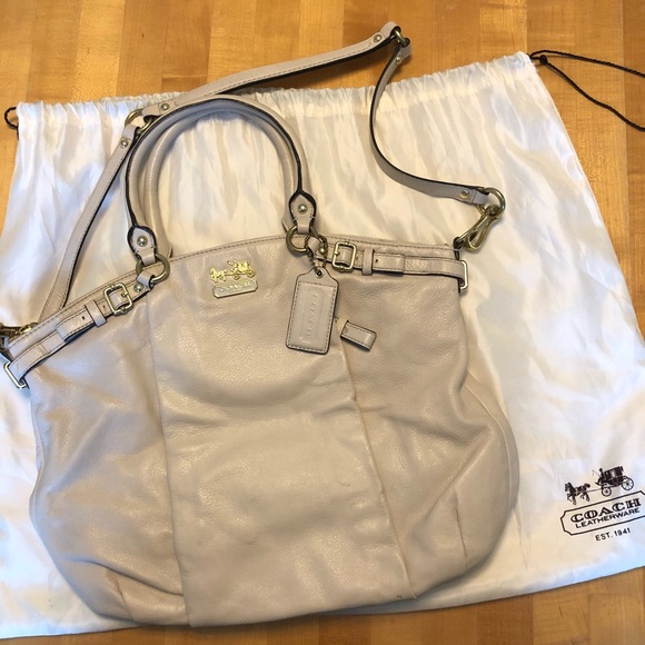 Coach Handbags - Authentic Cream Coach Handbag